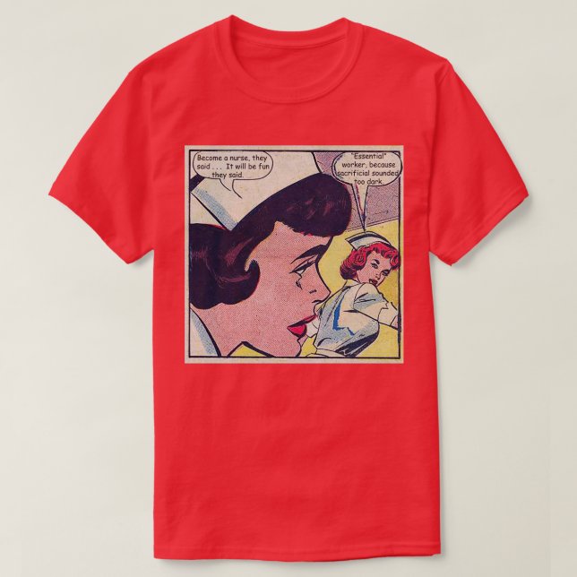 Camiseta Torne-se uma enfermeira O Itx27será divertido Enfe (Frente do Design)