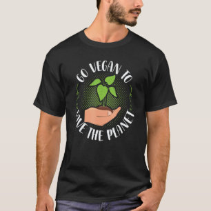 Camiseta Torne-se Vegano Para Salvar O Planeta Dieta Vegeta