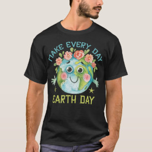 Camiseta Torne Todo Dia Dia da Terra Planeta Fofo Salvar Me