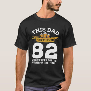 Camiseta Tornei 82 Bebendos De Cerveja 82º Pai Aniversário 