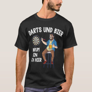 Camiseta Torneio Beer Darts e Beer Pub Dart Engraçado Sayi