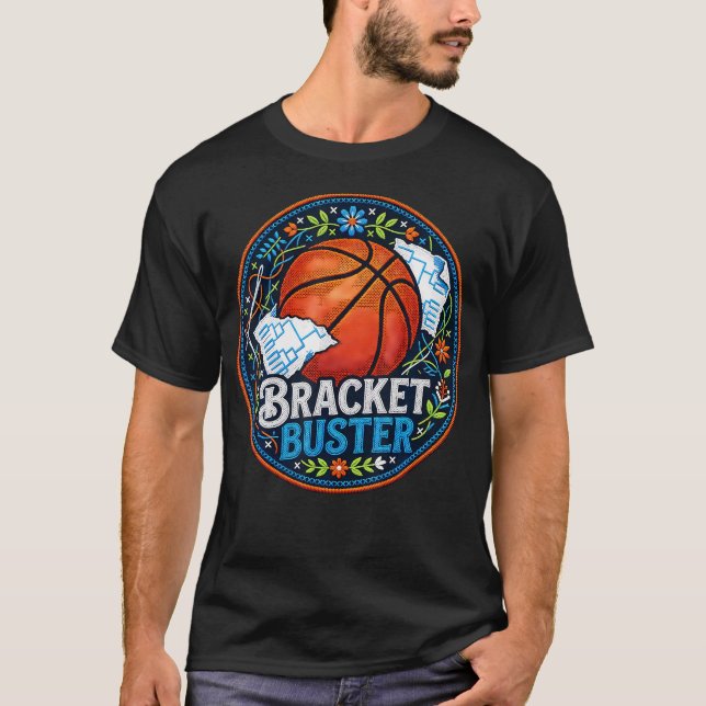 Camiseta Torneio de Basquete Bracket Buster Bordado (Frente)