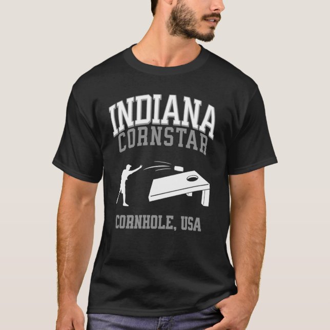 Camiseta Torneio de Cornstar Lucky Cornhole (Frente)