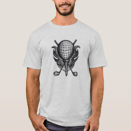 Camiseta Torneio de Golf Ball Clubs Golfer Golfe