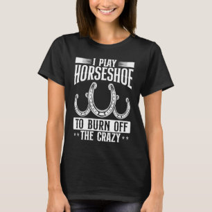 Camiseta Torneio de Jogo de Lançamento de Ferradura Queime