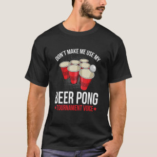 Camiseta Torneio De Pinos De Cerveja Para Jogador De Pinos 
