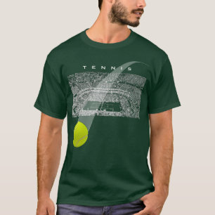 Camiseta Torneio de Tênis Com Bola de Tênis