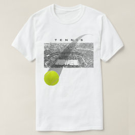 Camiseta Torneio de Tênis Com Movimento de Bola de Tênis