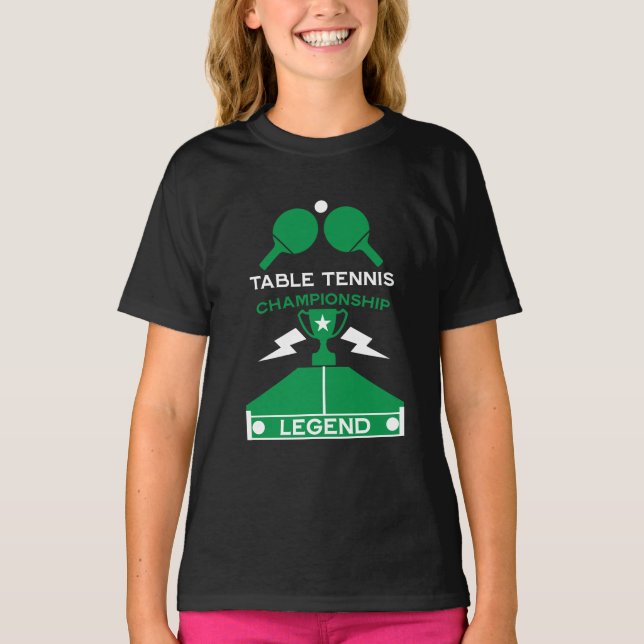 Camiseta Torneio de Tênis de mesa de  (Frente)