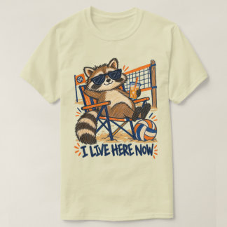 Camiseta Torneio de Volei Meme de Guaxinim Eu Morro Aqui Ag