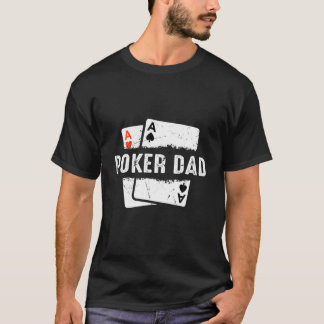 Camiseta Torneio online de jogos de Pai Mens Poker
