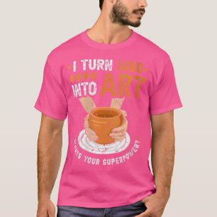 Camiseta Torno de Oleiro Wo Transforma Barro em Arte Artist