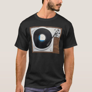 Camiseta Torno Giradiscos Vinil Tocador de Discos