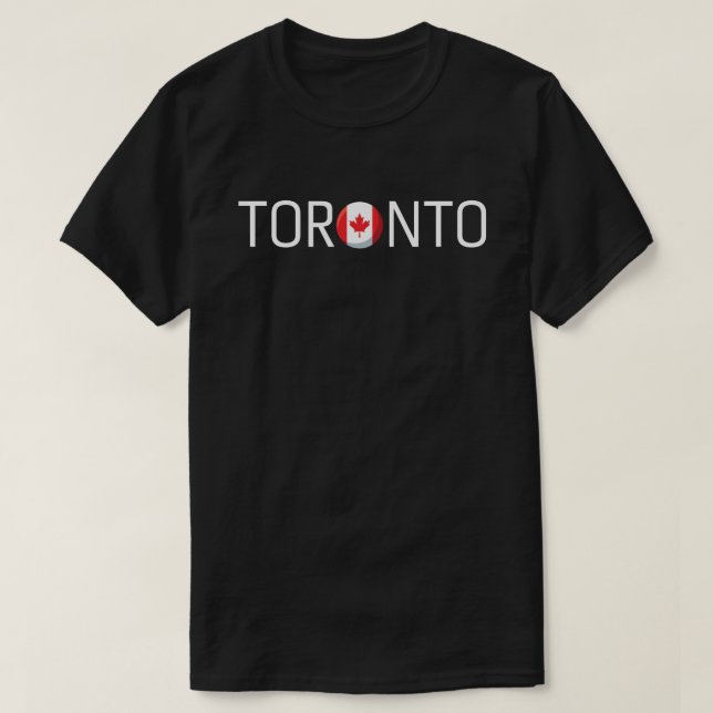 Camiseta Toronto Canada Flag (Frente do Design)