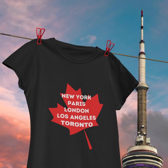Camiseta Toronto Maple Leaf (New York, Paris, London, Los Angles, Toronto T Shirt)
