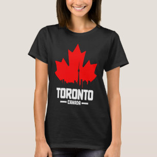 Camiseta Toronto Skyline Ontario Canada Maple Leaf Canadens