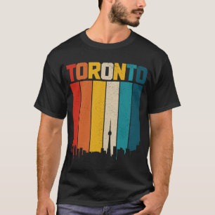Camiseta Toronto Skyline Pride Vintage Retro Ontário Canadá