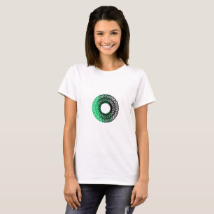 Camiseta Torpa verde-preta feminina