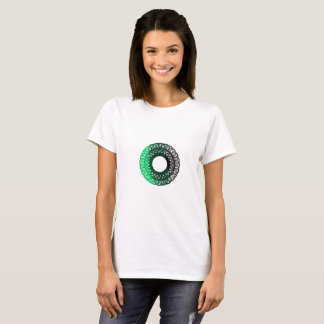 Camiseta Torpa verde-preta feminina