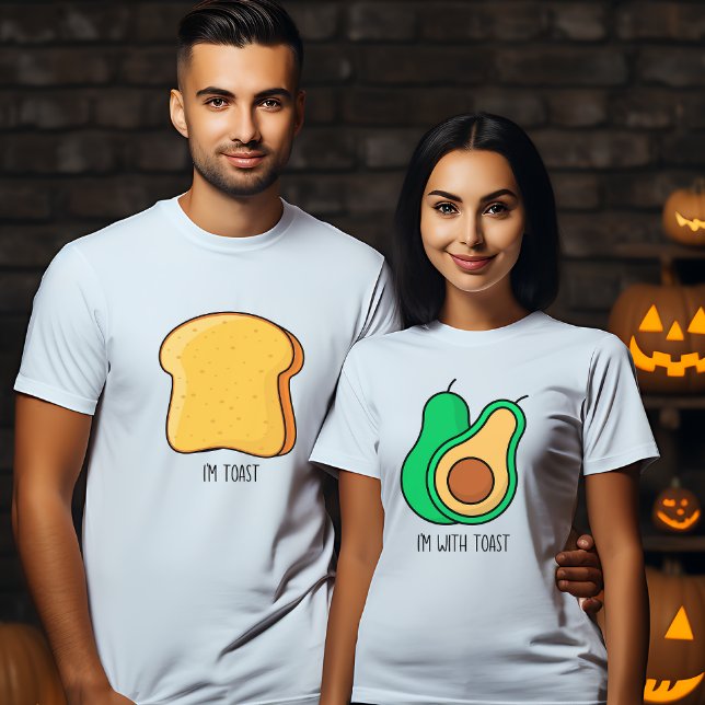 Camiseta Torrada de casal de Halloween (Criador carregado)