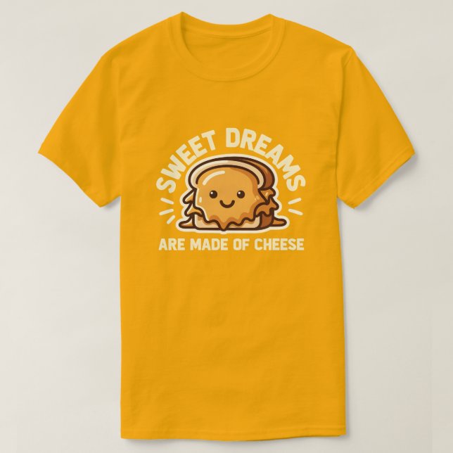Camiseta Torrada de Queijo Fofa Sonhos Doces de Queijo (Frente do Design)