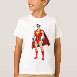Camiseta Torrada de Super-Herói Retro - Café da Manhã no Es