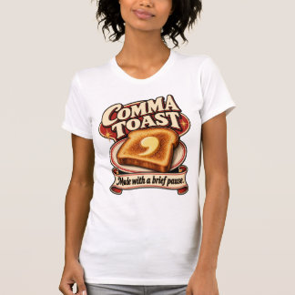 Camiseta Torrada de Vírgula – Feita Com uma Pontuação de Pa