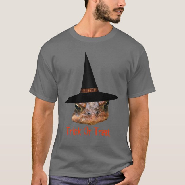 Camiseta Torrada Rosto Bruxa Hat Halloween Engraçado T-Shir (Frente)