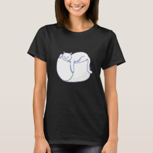 Camiseta Torrador de Gato de Marshmallow Smore Estação de A