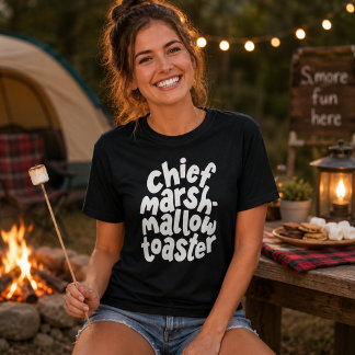 Camiseta Torrador de Marshmallow Chefe Citação Branca Diver