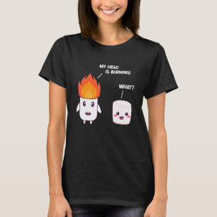 Camiseta Torrador de Marshmallow Estação de Smore Camping C