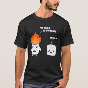 Camiseta Torrador de Marshmallow Estação de Smore Camping C