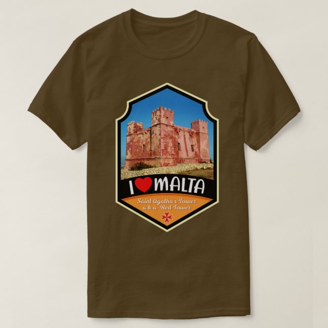 Camiseta Torre Agathas, Rua de Malta (Frente do Design)