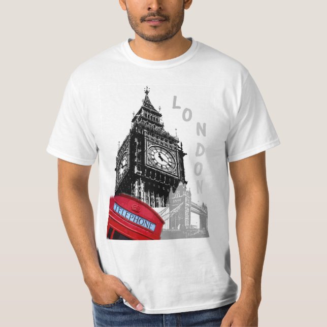 Camiseta Torre Ben Big Ben de Londres Personalizada Elegant (Frente)