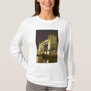 Camiseta Torre Bridge e Rio Tâmisa ao crepúsculo, Londres,