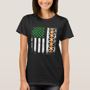Camiseta Torre Climber American Flag Usa Escalando Rua Patr