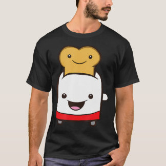 Camiseta Torre Com Pão De Pão Bravo Torto Kawaii Toaster