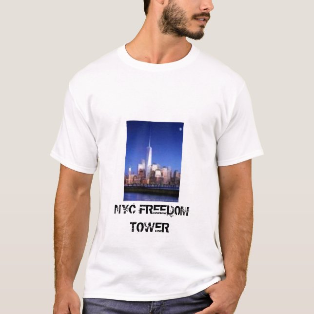 Camiseta torre da liberdade, TORRE da LIBERDADE de NYC (Frente)