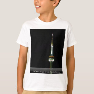 Camiseta Torre da NC, na noite, Toronto, Ontário, Canadá