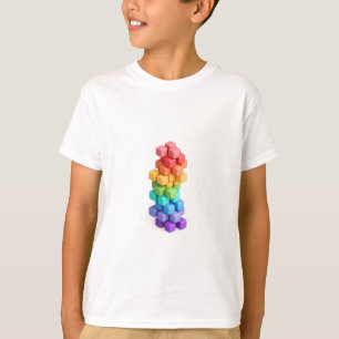 Camiseta Torre de Cubo Arco-íris
