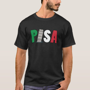 Camiseta Torre de limpeza Pisa na Itália