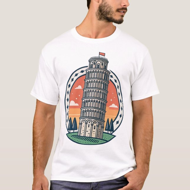 Camiseta Torre de Pisa (Frente)