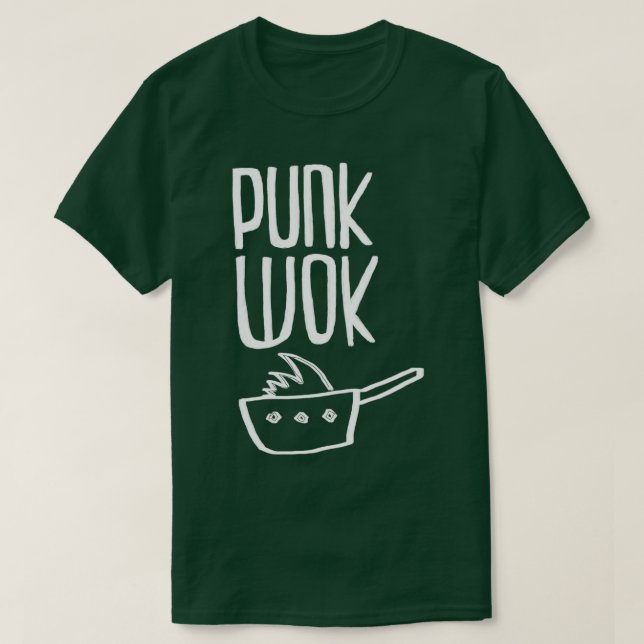 Camiseta Torre de punk engraçado (Frente do Design)