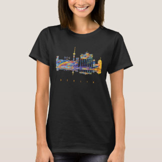 Camiseta Torre de TV de Berlim Alemanha Neon Viagem