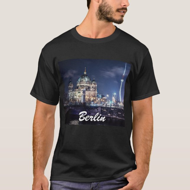 Camiseta Torre de TV e Catedral de Berlim, Alemanha (Frente)