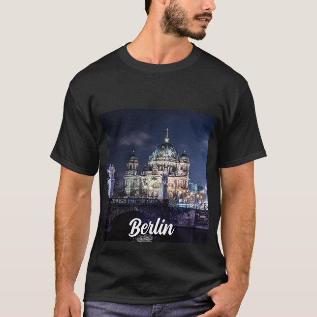 Camiseta Torre de TV e Catedral de Berlim, Alemanha (Frente)