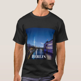 Camiseta Torre de TV e ilha de museu em Berlim, Alemanha