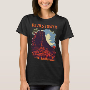 Camiseta Torre do Diabo Wyoming Rocha Vermelha Viagem