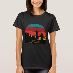 Camiseta Torre do Relógio de Londres Inglaterra Viagem Retr