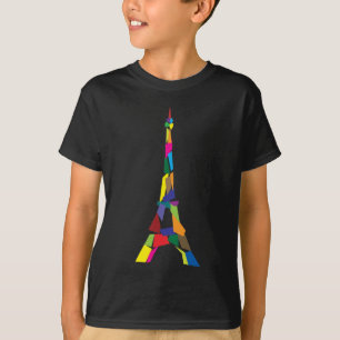 Camiseta Torre Eiffel abstrata, France, Paris